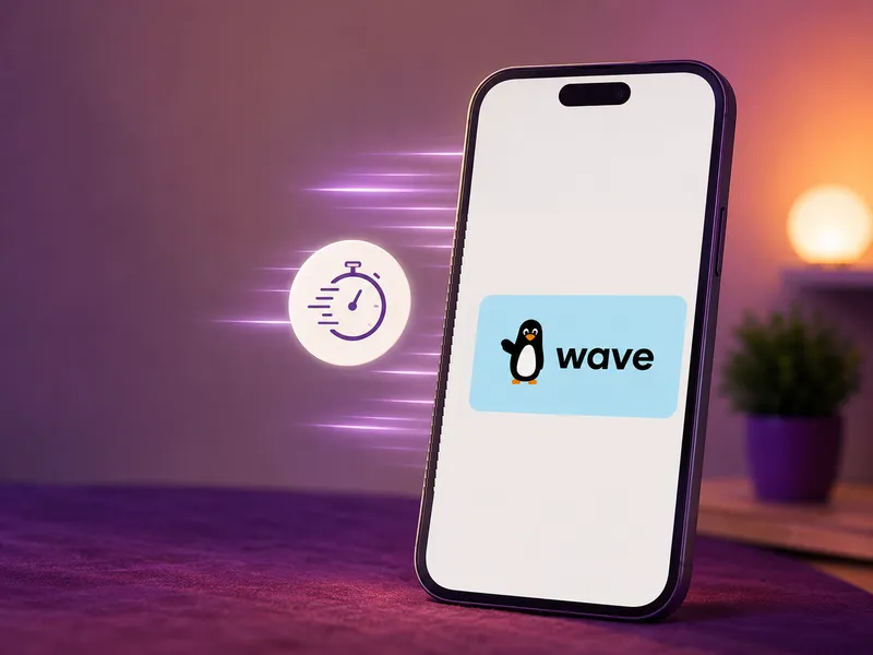 Un téléphone affichant le paiement Wave